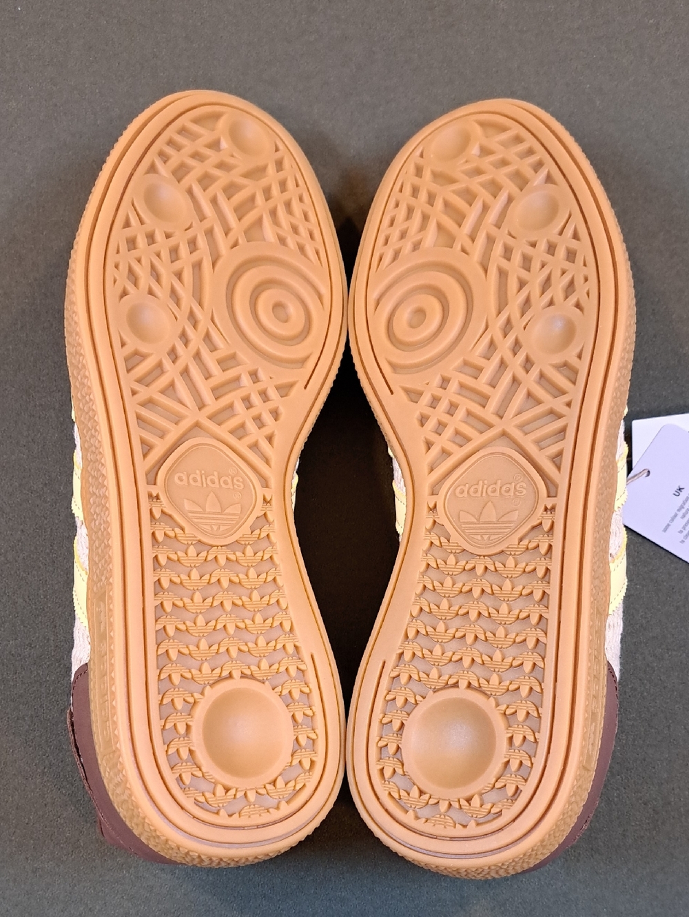 Adidas Handball Spezial - Color: Brown/Orange/Gum - Size: Women 8 - Picture 9 of 11